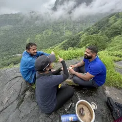 With Sakhi trekkers on a guided Sahyadri fort trek