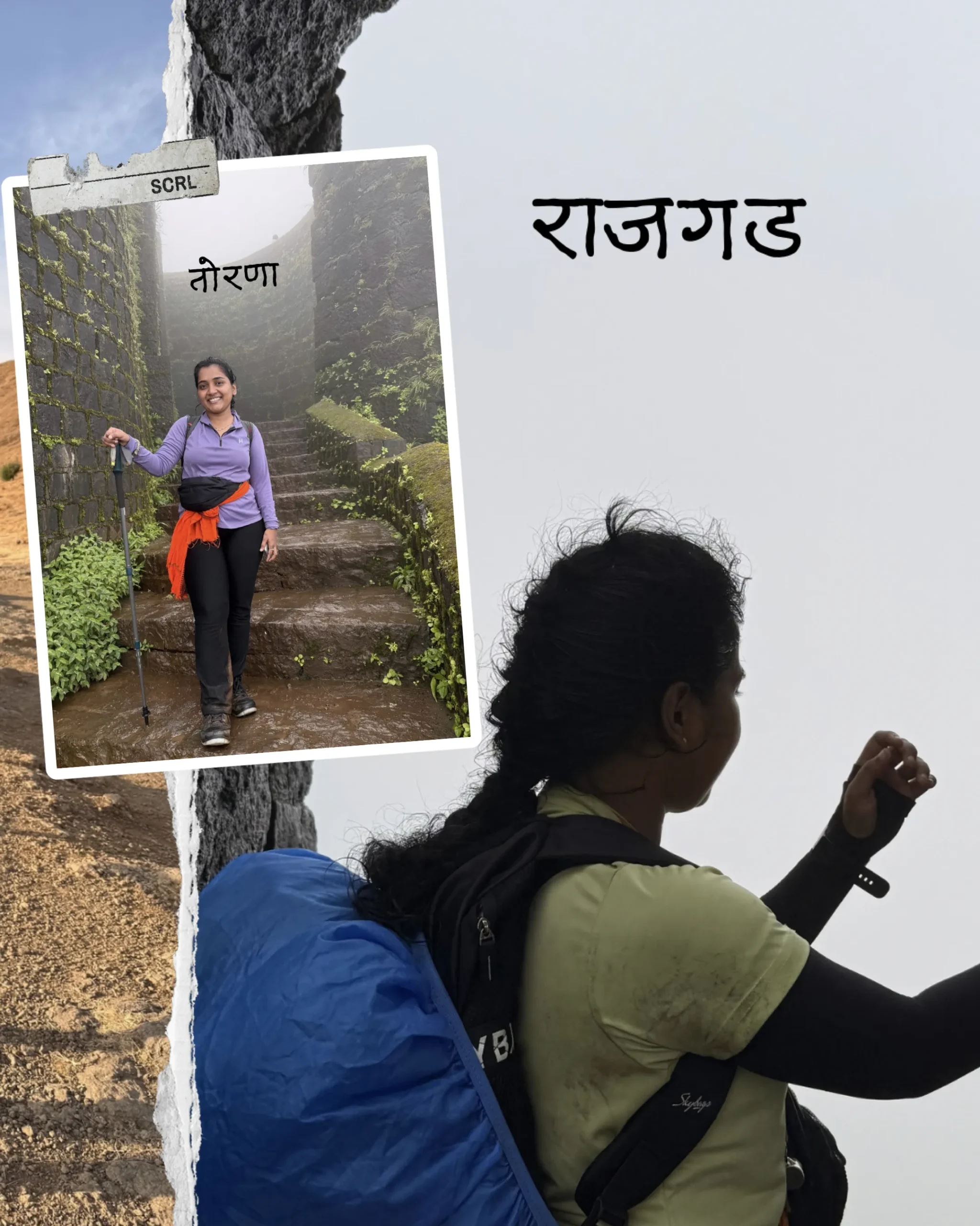 Rajgad Fort - climbed by Touriko founder Kamal