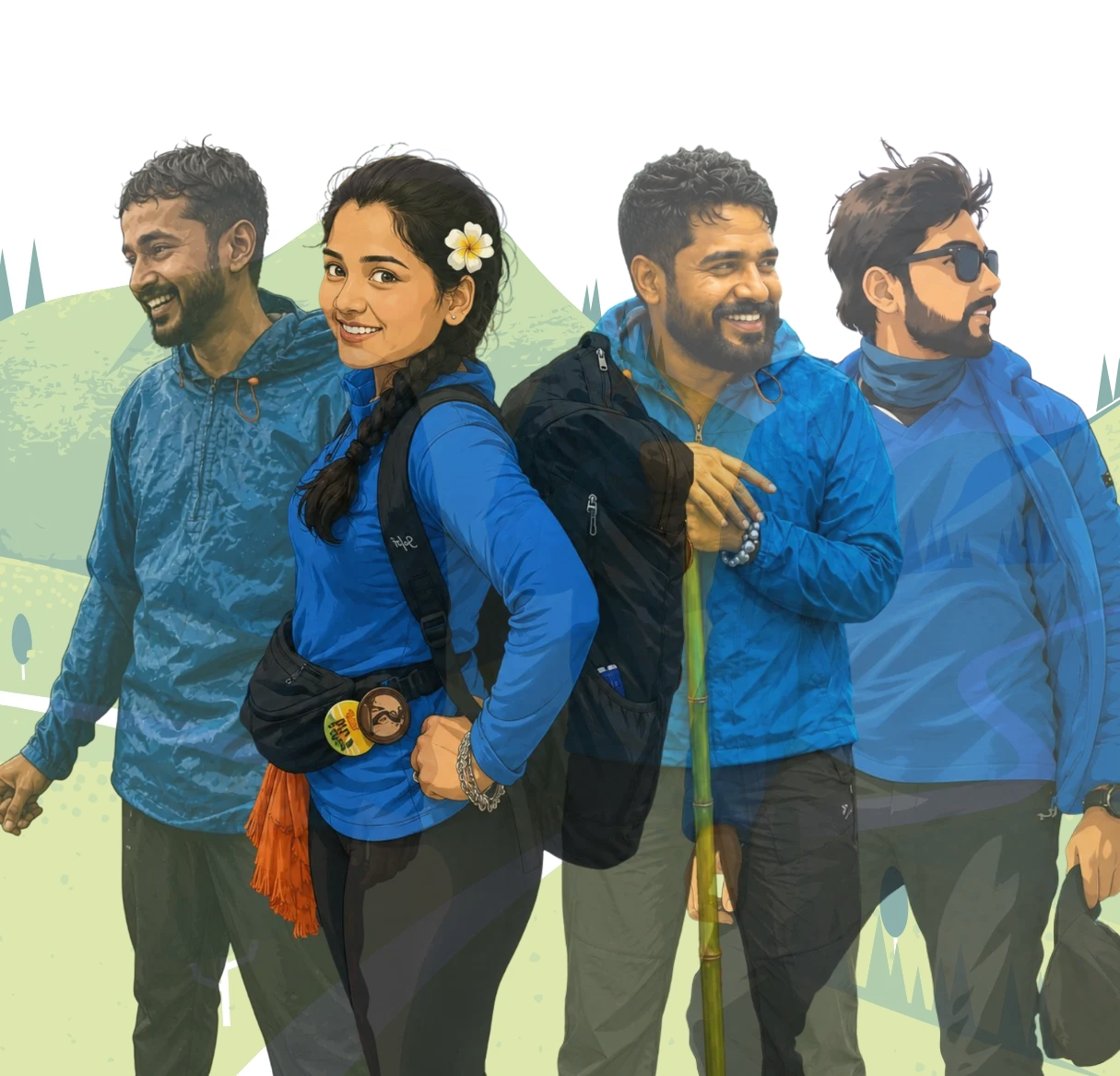 With Sakhi trekkers on a guided Sahyadri fort trek