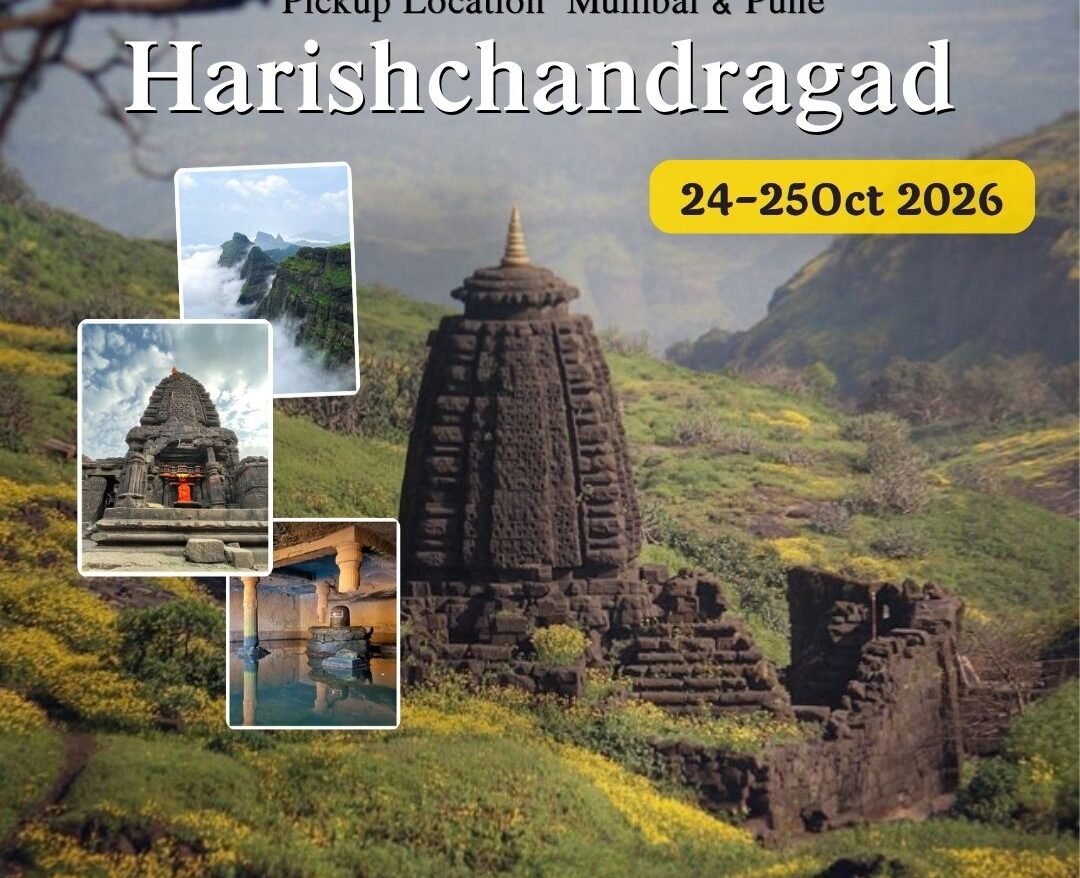 Harishchandragad trek poster - 24-25 Oct 2026, Mumbai & Pune pickups