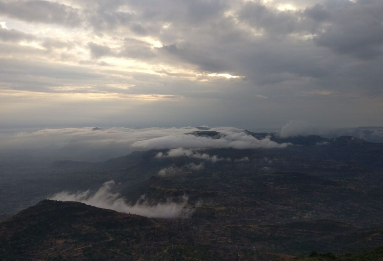 Sunrise from the summit of Kalsubai, the highest peak in Maharashtra