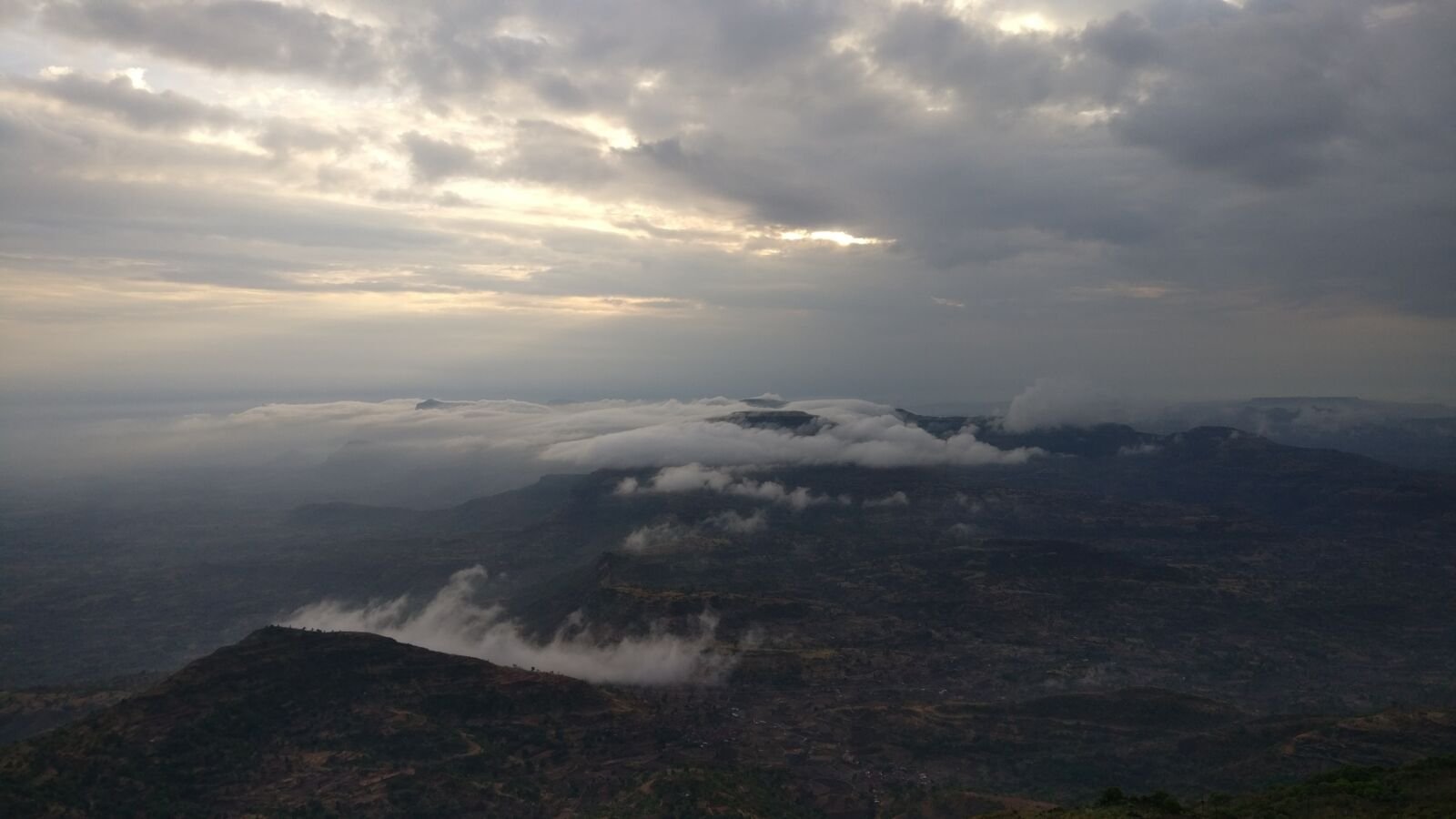 Sunrise from the summit of Kalsubai, the highest peak in Maharashtra